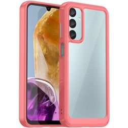 Mobigear Crystal Samsung Galaxy M15 Hoesje Hardcase Backcover - Rood