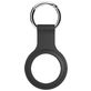 Xccess Keychain Apple AirTag Hoesje Flexibel Siliconen Sleutelhanger - Zwart