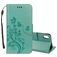 Mobigear Flowers iPhone XR Hoesje Bookcase Portemonnee - Turquoise