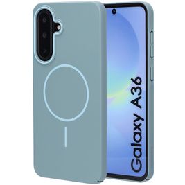 Mobiparts Slim Line Samsung Galaxy A36 MagSafe Hoesje Hardcase Backcover - Sage Green