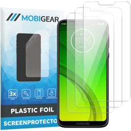 Mobigear Motorola Moto G7 Screenprotector Folie - Case Friendly (3-Pack)
