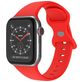 Mobigear Sport Dual Siliconen Apple Watch Bandje Druksluiting - 42/41/40/38 mm - Rood