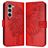 Mobigear Butterfly Samsung Galaxy Z Fold 6 Hoesje Bookcase Portemonnee - Rood