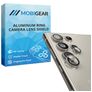 Mobigear Single Samsung Galaxy S24 Ultra Glazen Camera Lens Protector - Case Friendly - Grijs