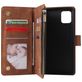 Mobigear Zipper Samsung Galaxy Note 10 Lite Hoesje Bookcase Portemonnee - Bruin