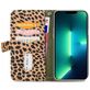Mobilize Magnet Zipper iPhone 13 Pro Max Hoesje Uitneembare 2in1 Bookcase Portemonnee - Olive Leopard