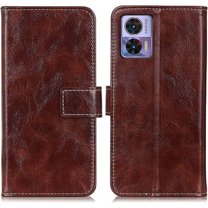 Mobigear Basic Motorola Edge 30 Neo Hoesje Bookcase Portemonnee - Bruin