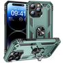 Mobigear Armor Ring iPhone 16 Pro Max Hoesje Hardcase Backcover Shockproof met Ringhouder - Groen