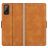 Mobigear Slim Magnet Wiko Power U20 Hoesje Bookcase Portemonnee - Cognac