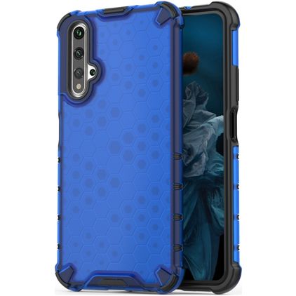 Mobigear Honeycomb Huawei Nova 5T Hoesje Hardcase Backcover Shockproof - Blauw