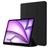Mobigear Tri-Fold Gel iPad Air 13 Inch (2024) Hoes TPU,Kunstleer Bookcase + Stylus Houder - Zwart