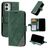 Mobigear Rhombus iPhone 12 Mini Hoesje Bookcase Portemonnee - Groen