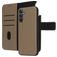 Mobiparts Samsung Galaxy A15 Hoesje Echt Leer Uitneembare 2in1 Bookcase Portemonnee - Taupe