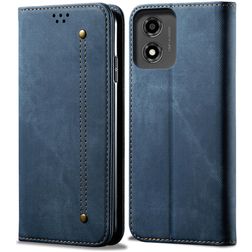 Mobigear Ranch Motorola Moto E14 Hoesje Bookcase Portemonnee - Blauw
