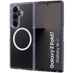 Mobiparts Hardcover Doorzichtig Samsung Galaxy Z Fold 7 MagSafe Hoesje Hardcase Backcover - Transparant