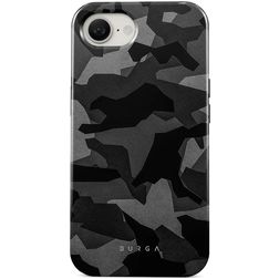 Burga Tough iPhone 16e Hoesje Hardcase Backcover Shockproof - Night Black Camo