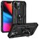 Mobigear Armor Ring iPhone 14 Hoesje Hardcase Backcover Shockproof met Ringhouder - Zwart