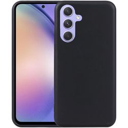 Mobigear Basics Samsung Galaxy A54 Hoesje Flexibel TPU Backcover - Zwart