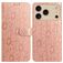 Mobigear Flowers iPhone 17 Pro Hoesje Bookcase Portemonnee - Roségoud