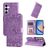 Mobigear Sunflower Samsung Galaxy A35 Hoesje Bookcase Portemonnee - Paars