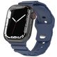Mobigear Sport Armor Siliconen Apple Watch Bandje Druksluiting - 42/41/40/38 mm - Blauw