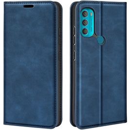 Mobigear Retro Slim Motorola Moto G71 5G Hoesje Bookcase Portemonnee - Blauw