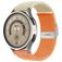 Mobigear Braided Dual Nylon Smartwatch Bandje Klemsluiting - Universeel 22 mm connector - Oranje / Sterrenlicht