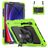 Mobigear SureGrip Xtreme Samsung Galaxy Tab S9 FE Plus Hoes Hard Kunststof,Siliconen Backcover + Stylus Houder + Schouderband + Standaard - Groen