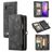 Caseme 008 Samsung Galaxy S10 Plus Hoesje Uitneembare 2in1 Bookcase Portemonnee - Zwart
