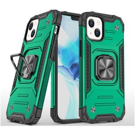 Mobigear Armor Ring iPhone 13 Pro Max Hoesje Hardcase Backcover Shockproof met Ringhouder - Groen