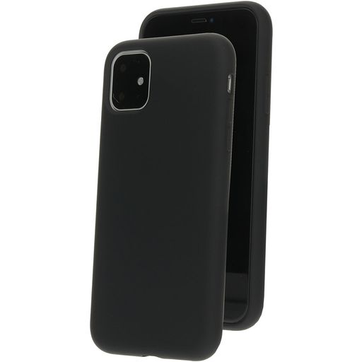 Mobiparts iPhone 11 Siliconen Hoesje Backcover - Zwart