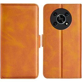 Mobigear Slim Magnet HONOR Magic 4 Lite Hoesje Bookcase Portemonnee - Cognac