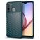 Mobigear Groove Samsung Galaxy A21 Hoesje Flexibel TPU Backcover - Groen