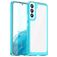 Mobigear Crystal Samsung Galaxy S23 Plus Hoesje Hardcase Backcover - Transparant / Turquoise