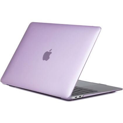 Mobigear Glossy MacBook Air 13 Inch (2018-2020) Hoes Hardshell Laptopcover MacBook Case - Paars - Model A1932 / A2179 / A2337