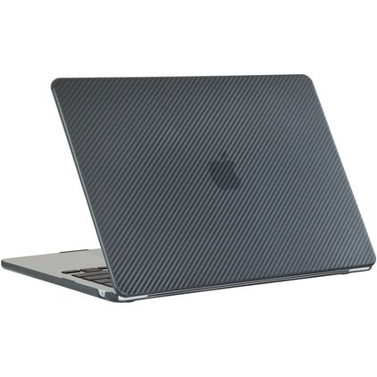 Mobigear Carbon MacBook Pro 13 Inch (2016-2023) Hoes Hardshell Laptopcover MacBook Case - Zwart - Model A1706 / A1708 / A1989 / A2159 / A2289 / A2251 / A2338