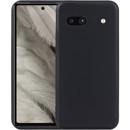 Mobigear Colors Google Pixel 7a Hoesje Flexibel TPU Backcover - Zwart