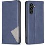 Mobigear Rhombus Slim Samsung Galaxy A35 Hoesje Bookcase - Blauw