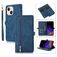 Mobigear Zipper iPhone 14 Plus Hoesje Bookcase Portemonnee - Blauw