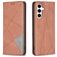 Mobigear Rhombus Slim Samsung Galaxy S23 FE Hoesje Bookcase - Bruin