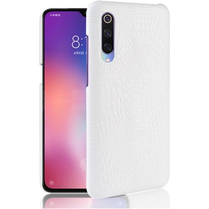 Mobigear Croco Xiaomi Mi 9 SE Hoesje Hardcase Backcover - Wit