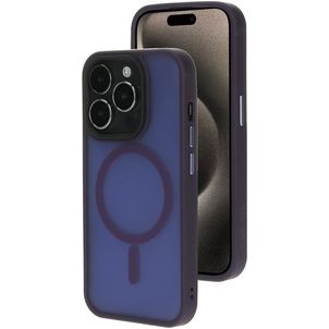 Mobiparts Hardcover iPhone 15 Pro MagSafe Hoesje Hardcase Backcover - Satin Purple