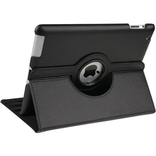 Mobigear DuoStand iPad 4 (2012) Hoes Draaibare Bookcase - Zwart