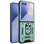 Mobigear Armor Ring Samsung Galaxy Z Flip 7 Hoesje Hardcase Backcover Shockproof met Ringhouder - Groen