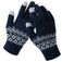 Mobigear Stretch Touchscreen Handschoenen - One-Size - Marineblauw