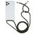 Mobigear Lanyard iPhone 12 Pro Max Flexibel TPU Hoesje met koord - Transparant / Groen