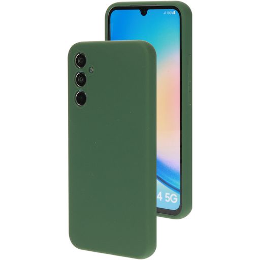 Mobiparts Samsung Galaxy A34 Siliconen Hoesje Backcover - Forest Green