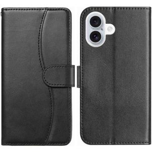 Mobigear S Line iPhone 17 Hoesje Bookcase Portemonnee - Zwart