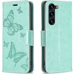 Mobigear Butterfly Samsung Galaxy S24 Plus Hoesje Bookcase Portemonnee - Groen
