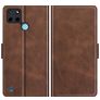 Mobigear Slim Magnet Realme C21Y Hoesje Bookcase Portemonnee - Bruin